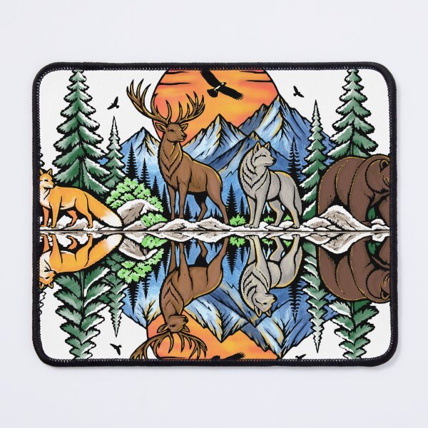 Item preview, Wilderness animals in the mountain forest soundwave designed and sold by Pommes im Bett.