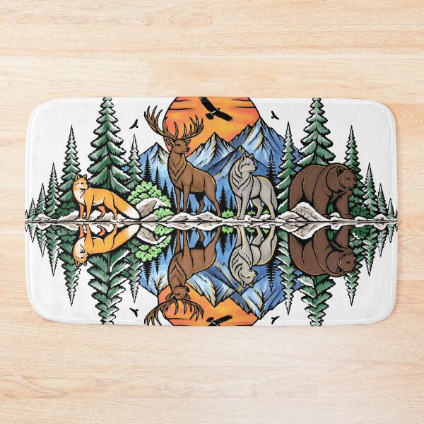 Item preview, Wilderness animals in the mountain forest soundwave designed and sold by Pommes im Bett.