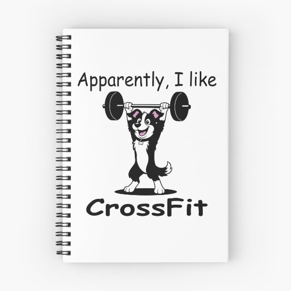 Item preview, Apparently I like CrossFit - Funny Weightlifting Border Collie designed and sold by Bluek9sDesign.