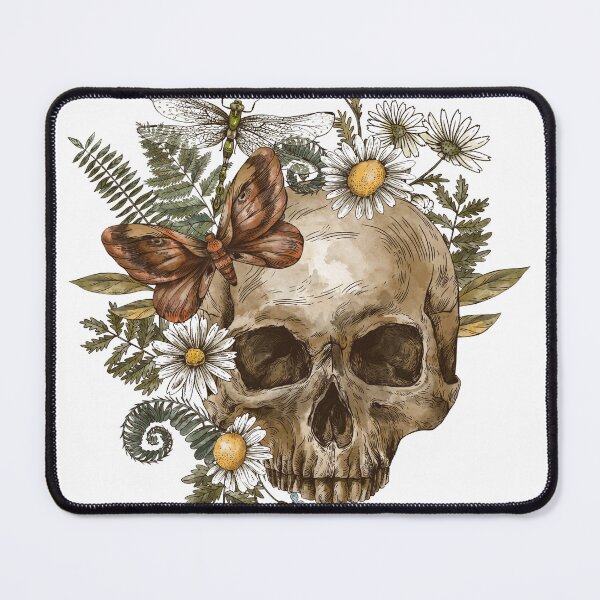 Item preview, Flowering Skull designed and sold by Tickety Boo.