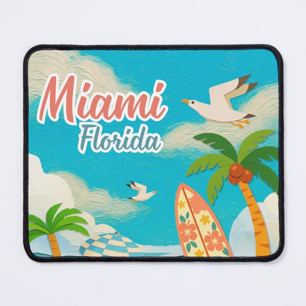 Item preview, Miami Florida Beach Retro Travel Souvenir designed and sold by DonnaRaine.