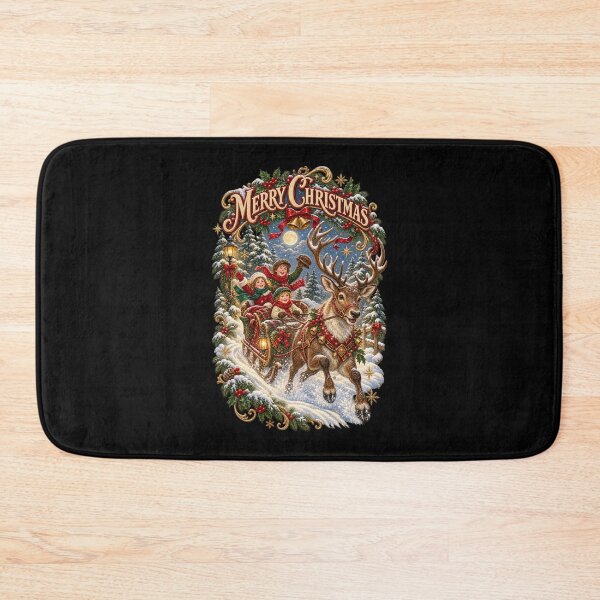 Item preview, Victorian Christmas Reindeer Sleigh Ride designed and sold by Side Quest Co..