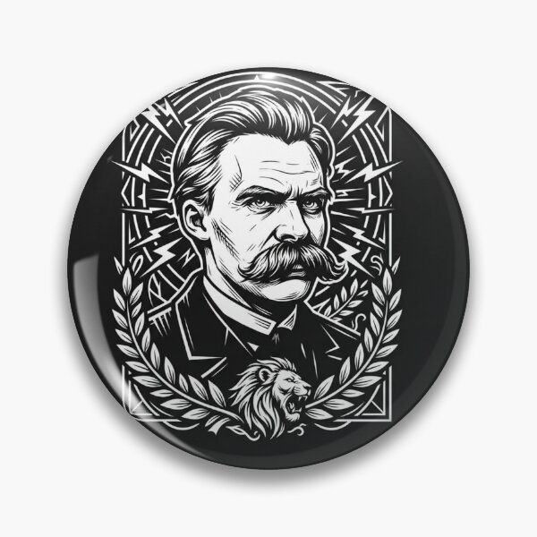 Item preview, Friedrich Nietzsche Philosopher Graphic Illustration designed and sold by Owcomm.
