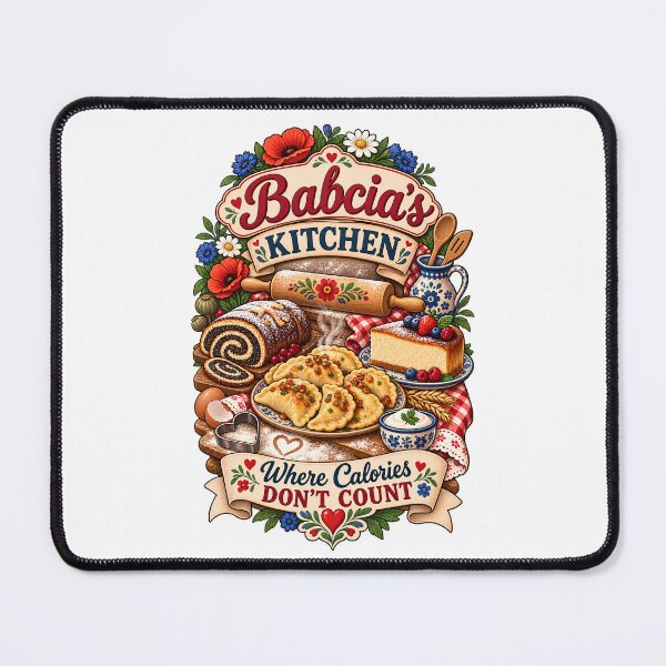 Item preview, Babcia's Kitchen Where Calories Don't Count - Funny Polish Grandma Gift Pierogi Makowiec Sernik designed and sold by Neurospicy Trolls.