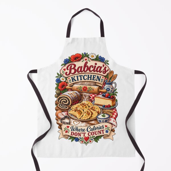 Item preview, Babcia's Kitchen Where Calories Don't Count - Funny Polish Grandma Gift Pierogi Makowiec Sernik designed and sold by Neurospicy Trolls.