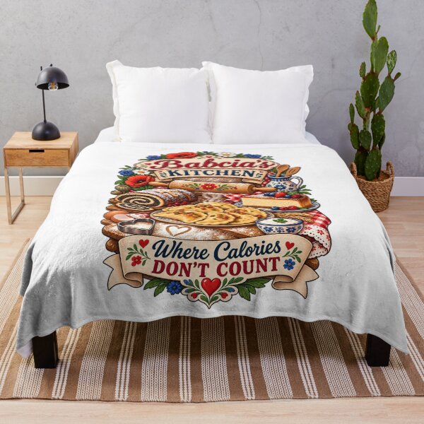Item preview, Babcia's Kitchen Where Calories Don't Count - Funny Polish Grandma Gift Pierogi Makowiec Sernik designed and sold by Neurospicy Trolls.