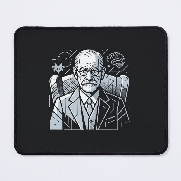 Item preview, Sigmund Freud Psychoanalysis Brain Couch Therapy Portrait designed and sold by Owcomm.