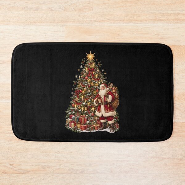 Item preview, Victorian Christmas tree with Santa and gifts designed and sold by Side Quest Co..