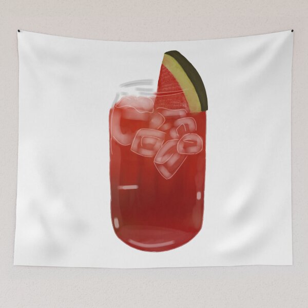 Item preview, Kawaii Watermelon Juice – Cute Summer Drink Digital Art designed and sold by Kanikawaii.