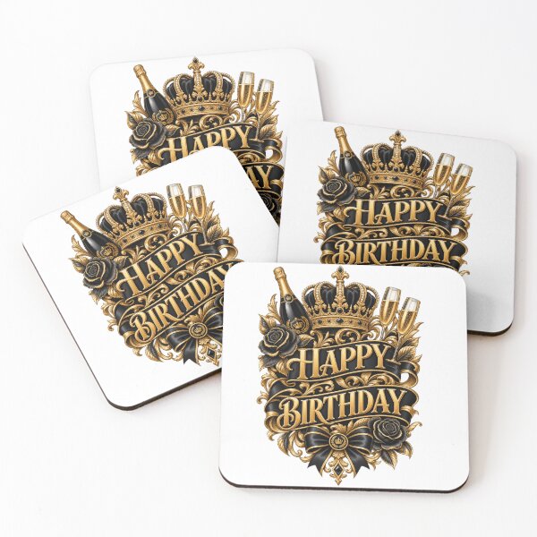 Item preview, Happy Birthday | Luxury, Elegant & Glamorous Birthday designed and sold by POP FACTORY.