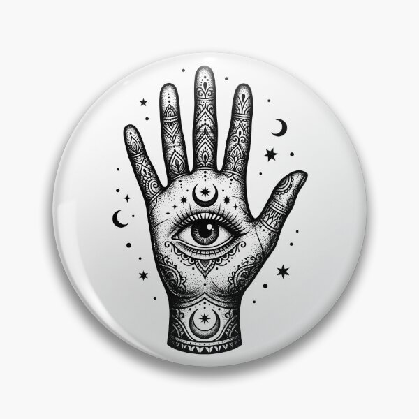 Item preview, All Seeing Eye Hand Blackwork Tattoo Design designed and sold by The Mellonaire.