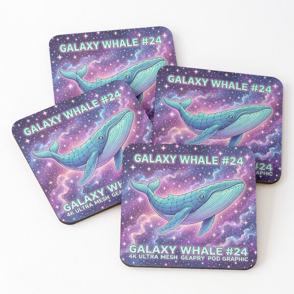 Item preview, Galaxy Whale #24 Vaporwave Gradient Mesh designed and sold by DIUMERI.