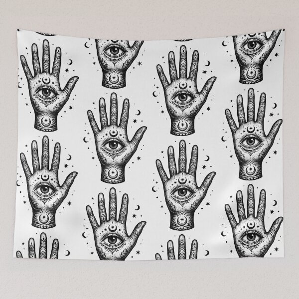 Item preview, All Seeing Eye Hand Blackwork Tattoo Design designed and sold by The Mellonaire.