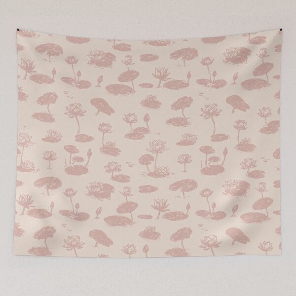 Item preview, Water Lily Lotus Pond Pattern designed and sold by trajeado14.