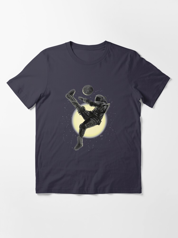 Alternate view of Space Soccer with the Moon Essential T-Shirt