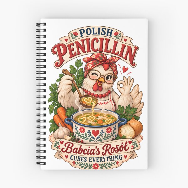 Item preview, Polish Penicillin Babcia's Rosół Cures Everything - Funny Polish Chicken Soup Babcia Gift designed and sold by Neurospicy Trolls.