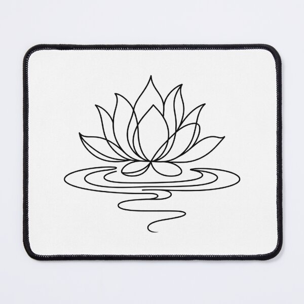 Item preview, Lotus Flower Water Minimal Line Art designed and sold by LineArtDrawing.