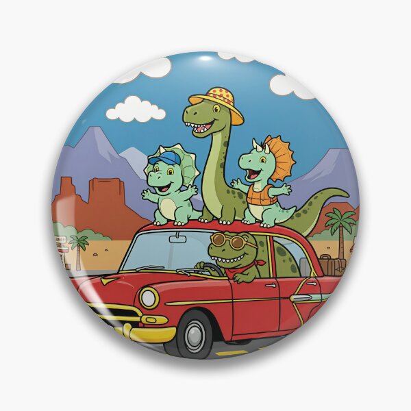 Item preview, Dino Family Road Trip Vintage Car Retro Dinosaur designed and sold by DIUMERI.
