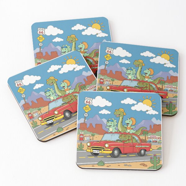 Item preview, Dino Family Road Trip Vintage Car Retro Dinosaur designed and sold by DIUMERI.