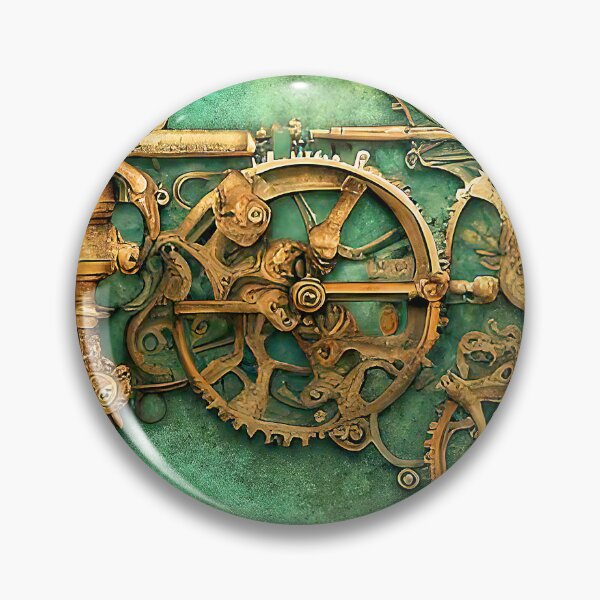 Item preview, Steampunk Green Copper Grunge Pattern designed and sold by Retro Art Factory.