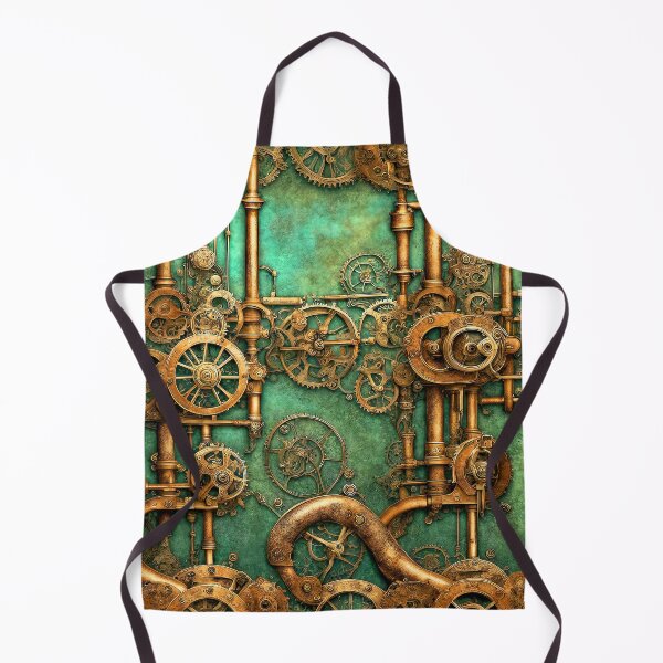 Item preview, Steampunk Green Copper Grunge Pattern designed and sold by Retro Art Factory.