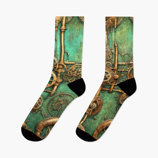 Item preview, Steampunk Green Copper Grunge Pattern designed and sold by Retro Art Factory.