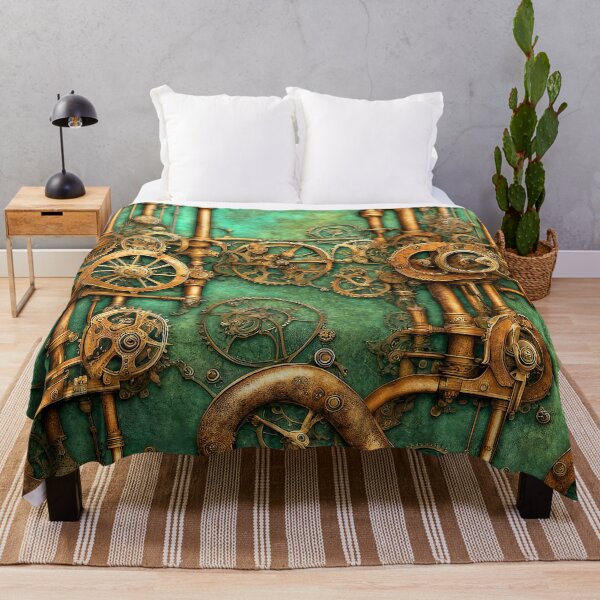 Item preview, Steampunk Green Copper Grunge Pattern designed and sold by Retro Art Factory.