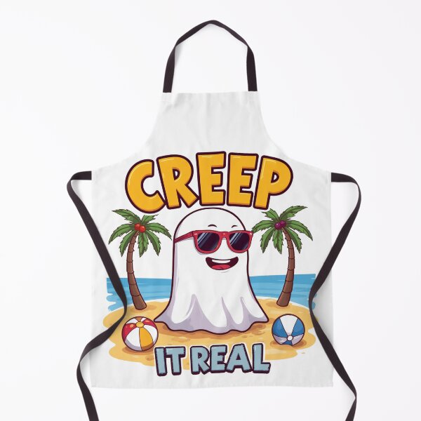 Item preview, Creep It Real Funny Ghost Halloween T-Shirt | Cute Beach Ghost with Sunglasses | Spooky Summer Design designed and sold by MariMarArt.