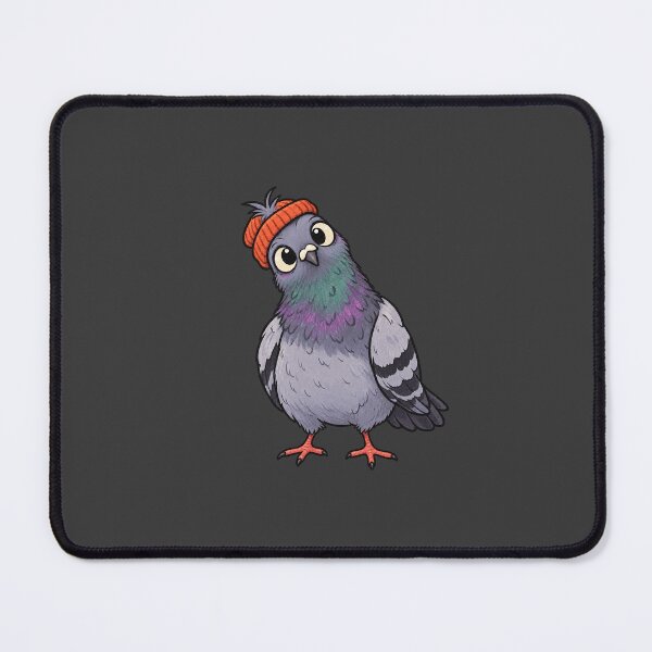 Item preview, Curious Pigeon in Beanie designed and sold by Pigeon's mind.
