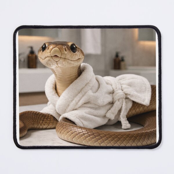 Item preview, Eastern Brown Snake Wearing a Bathrobe designed and sold by Sillytoe.