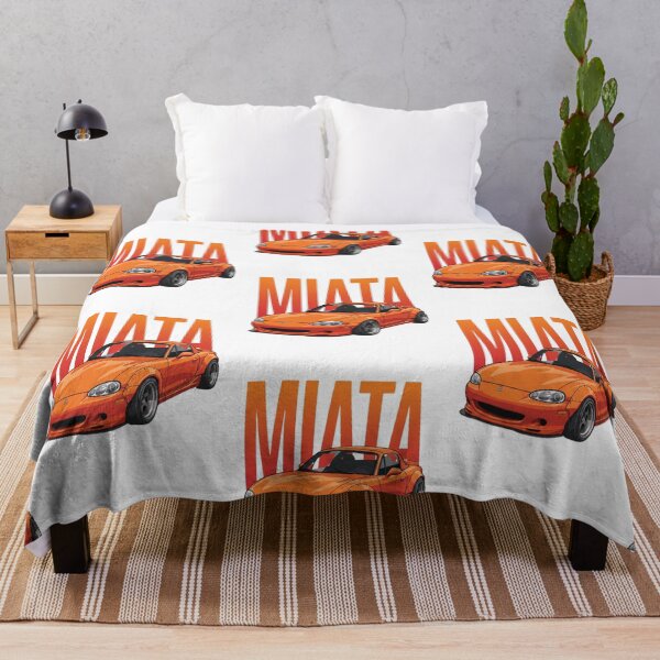Item preview, Mazda MX-5 Miata NB Orange Widebody JDM Roadster Vector Art designed and sold by Motorline44.
