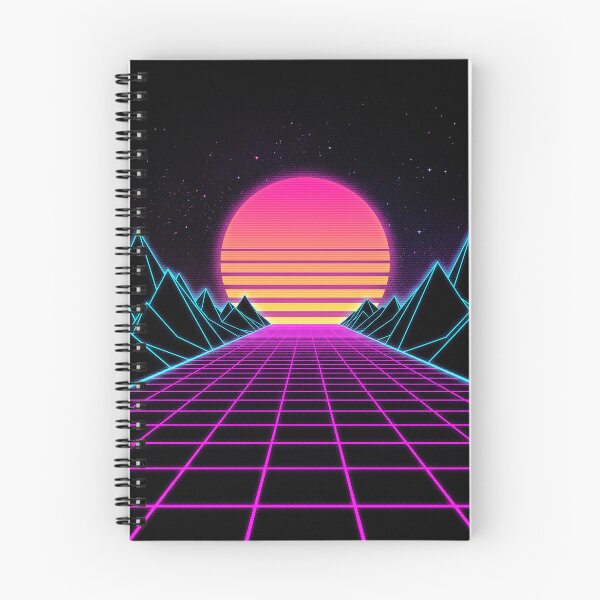 Item preview, Synthwave Neon Grid Sunset Retro Futurism designed and sold by The Mellonaire.
