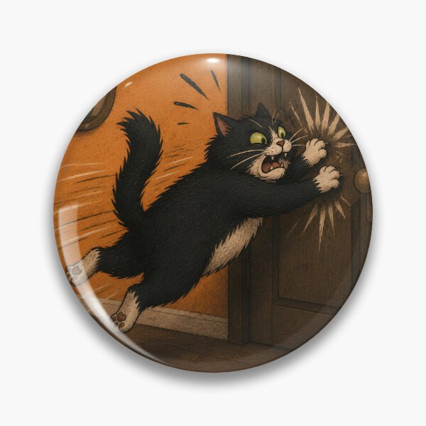 Item preview, CAT CRIME FILES: Cat Hates Closed Doors - Closed Door Disturbance Case 008 designed and sold by BrooklynRhodes.