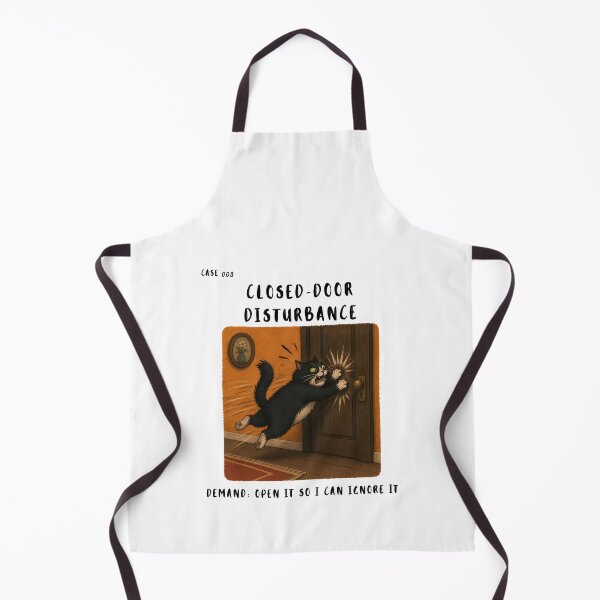 Item preview, CAT CRIME FILES: Cat Hates Closed Doors - Closed Door Disturbance Case 008 designed and sold by BrooklynRhodes.