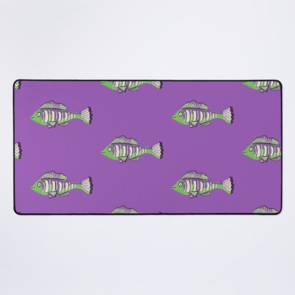 Item preview, Franken-Fish | Purple & Green Folk Art Fish designed and sold by Whimsy Moth .