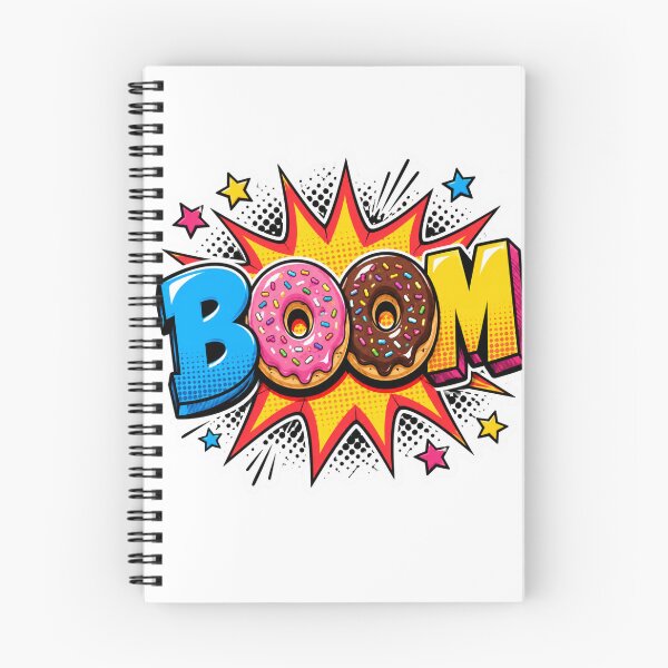 Item preview, Donut BOOM Pop Art Sticker designed and sold by Pigmentra.