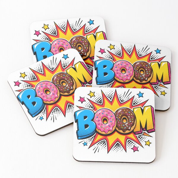 Item preview, Donut BOOM Pop Art Sticker designed and sold by Pigmentra.