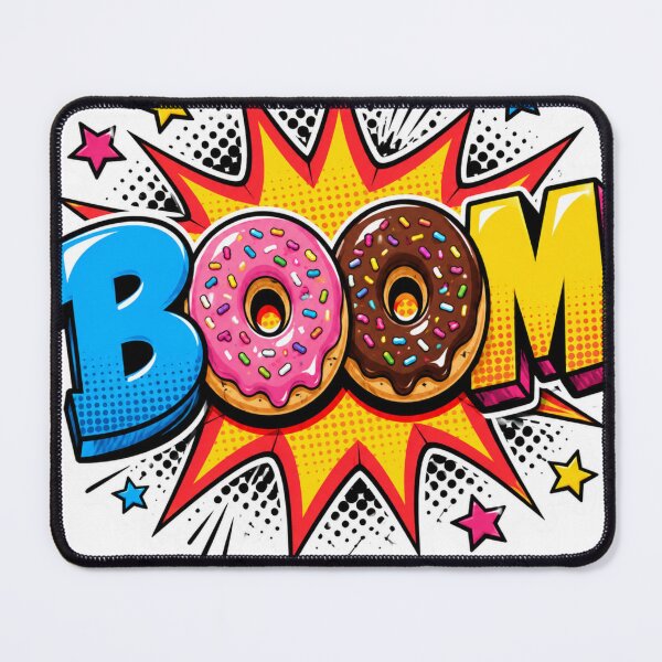 Item preview, Donut BOOM Pop Art Sticker designed and sold by Pigmentra.