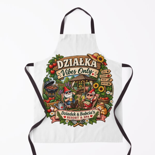 Item preview, Działka Vibes Only Dziadek & Babcia's Resort & Spa - Funny Polish Allotment Garden Gift for Grandma and Grandpa designed and sold by Neurospicy Trolls.