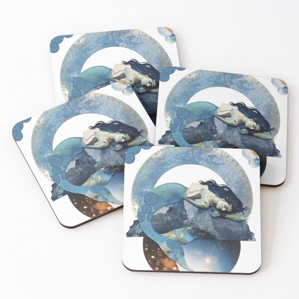Item preview, Ocean Goddess Mermaid Art designed and sold by Mystikos Art.