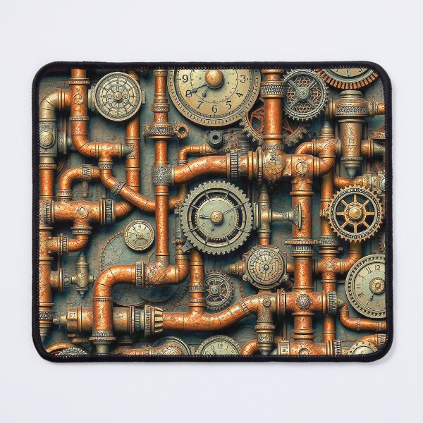 Item preview, Steampunk Pipe Gears Design designed and sold by Retro Art Factory.