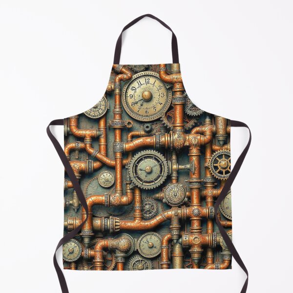 Item preview, Steampunk Pipe Gears Design designed and sold by Retro Art Factory.