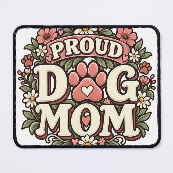 Item preview, Proud Dog Mom Floral Paw Design designed and sold by DarnaWear.