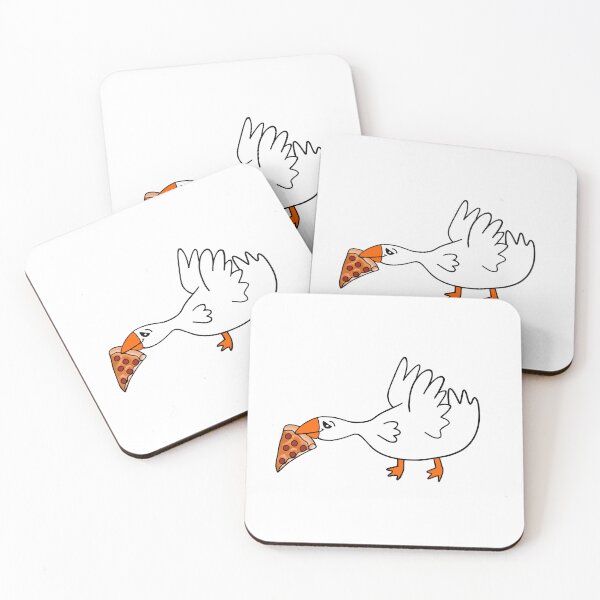 Item preview, Silly Goose Stealing Pizza Lover designed and sold by Sartoris Art.