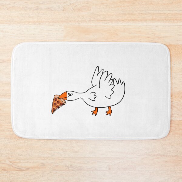 Item preview, Silly Goose Stealing Pepperoni Pizza Slice designed and sold by Sartoris Art.