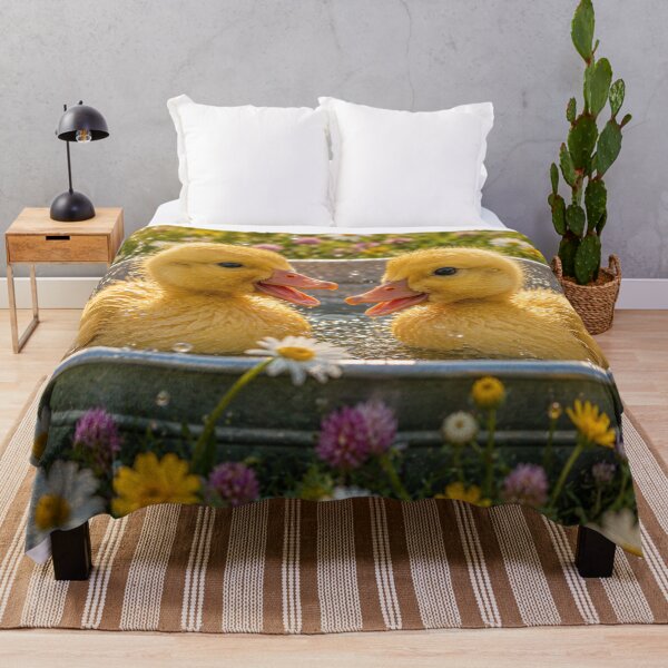 Item preview, Two Cute Ducklings Splashing designed and sold by AnjaSarahArt.