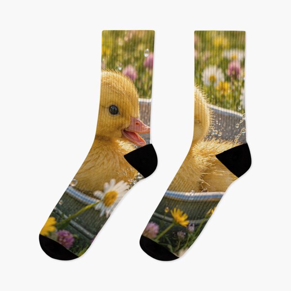 Item preview, Two Cute Ducklings Splashing designed and sold by AnjaSarahArt.
