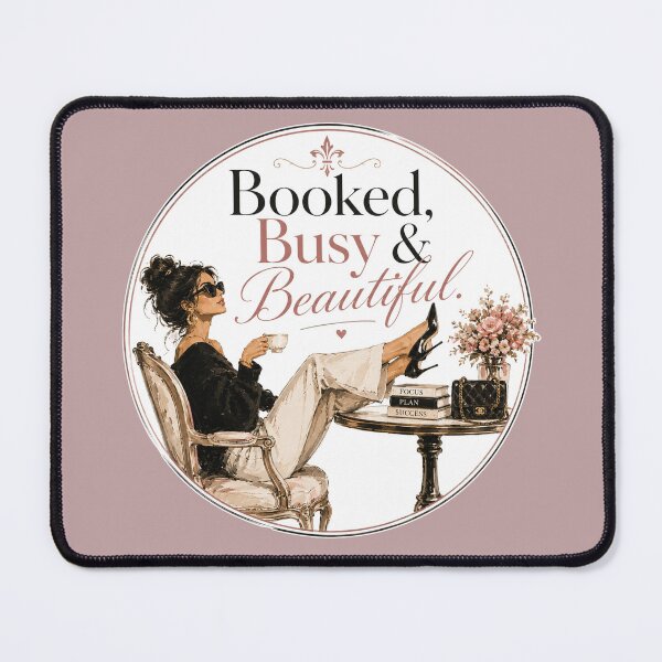 Item preview, Booked, Busy & Beautiful | Chic Feminine Boss Woman Aesthetic designed and sold by TheStephanieRome.