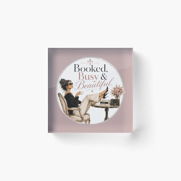 Item preview, Booked, Busy & Beautiful | Chic Feminine Boss Woman Aesthetic designed and sold by TheStephanieRome.