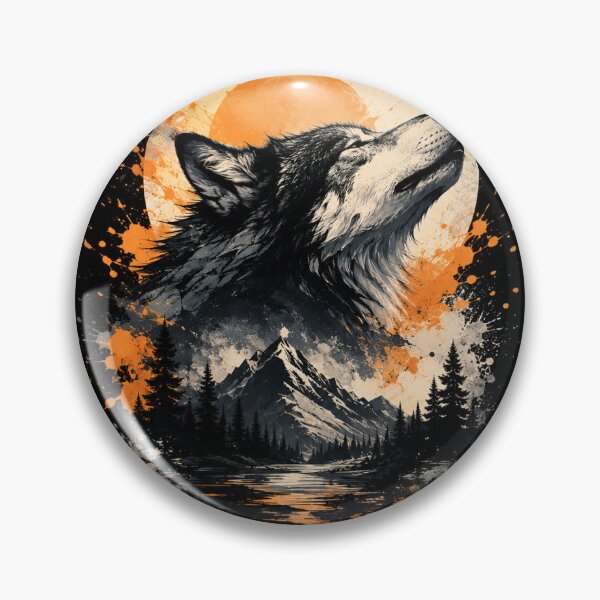 Item preview, Wolf Moon wildlife art designed and sold by Thizmetoo.